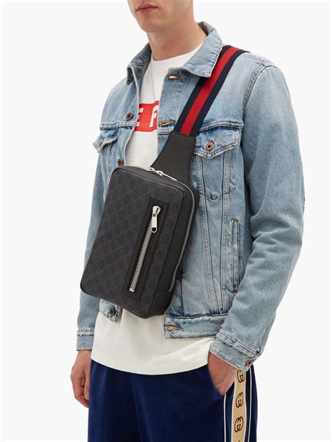 gucci man bag crossbody|gucci body bag for men.